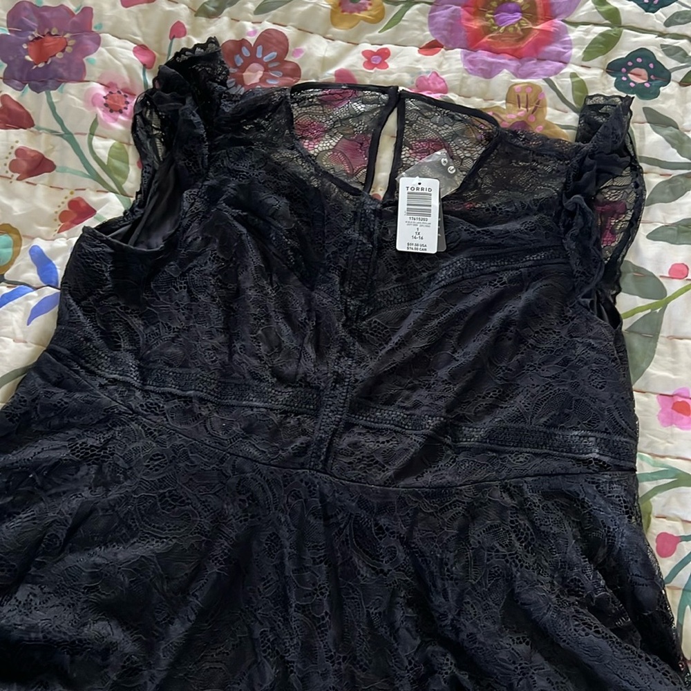 Black Lacy Top